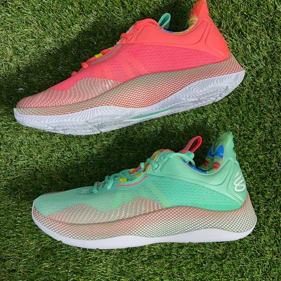 Under Armour UA Curry HOVR Splash 2 Sour Patch Shoes 3025637-600 Mens 9 NEW main image 4
